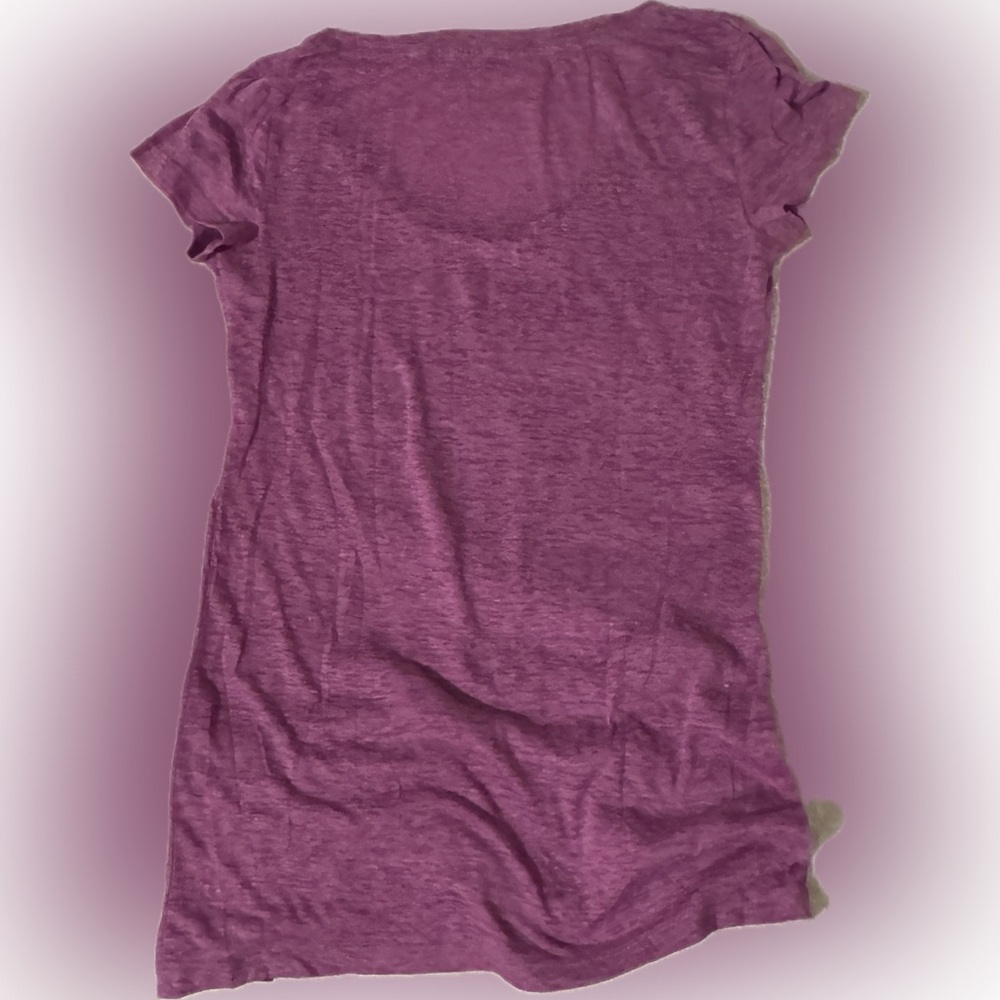 Victoria’s Secret Super Model Essentials Shirt Purple Sparkle Sexy Size Small - Picture 6 of 10